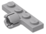 LEGO® Brick: Plate 1 x 4 with Towball Socket     3183 | Color: Medium Stone Grey