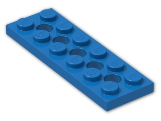 LEGO® Brick: Technic Plate 2 x 6 with Holes 32001 | Color: Bright Blue