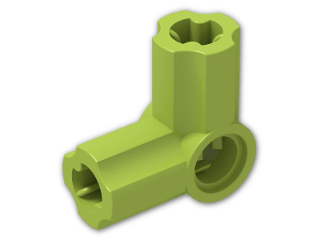 LEGO® Brick: Technic Angle Connector #6 (90 degree) 32014 | Color: Bright Yellowish Green