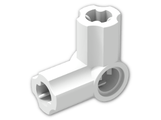 LEGO® Stein: Technic Angle Connector #6 (90 degree) 32014 | Farbe: White