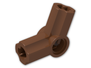 LEGO® Brick: Technic Angle Connector #5 (112.5 degree) 32015 | Color: Reddish Brown