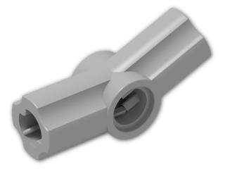 LEGO® Brick: Technic Angle Connector #3 (157.5 degree) 32016 | Color: Medium Stone Grey