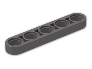 LEGO® Brick: Technic Beam 5 x 0.5 32017 | Color: Dark Stone Grey