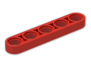 LEGO® Brick: Technic Beam 5 x 0.5 32017 | Color: Bright Red