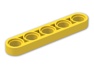 LEGO® Stein: Technic Beam 5 x 0.5 32017 | Farbe: Bright Yellow