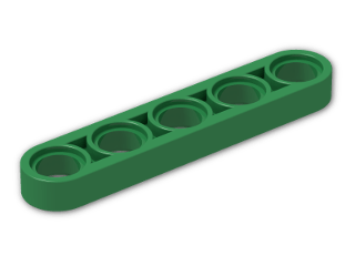 LEGO® Brick: Technic Beam 5 x 0.5 32017 | Color: Dark Green