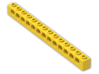 LEGO® Stein: Technic Brick 1 x 14 with Holes 32018 | Farbe: Bright Yellow