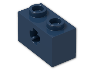 LEGO® Brick: Technic Brick 1 x 2 with Axlehole Type 2 32064b | Color: Earth Blue