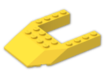 LEGO® Brick: Wedge 6 x 8 Triple with Cutout 4 x 4 32084 | Color: Bright Yellow