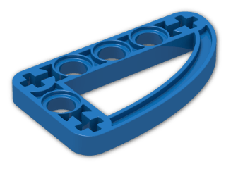 LEGO® Stein: Technic Beam 3 x 5 x 0.5 Liftarm Bent 90 Quarter Ellipse 32250 | Farbe: Bright Blue