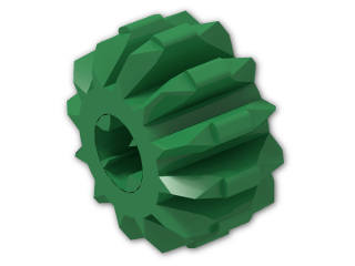 LEGO® Brick: Technic Gear 12 Tooth Double Bevel 32270 | Color: Dark Green