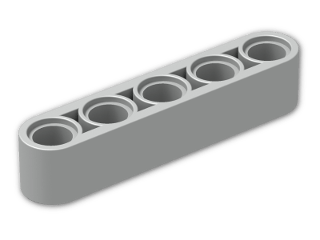 LEGO® Brick: Technic Beam 5 32316 | Color: Silver flip/flop
