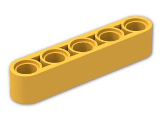 LEGO® Brick: Technic Beam 5 32316 | Color: Flame Yellowish Orange