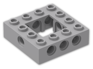 LEGO® Stein: Technic Brick 4 x 4 with Open Center 2 x 2 32324 | Farbe: Medium Stone Grey