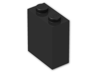 LEGO® Brick: Brick 1 x 2 x 2 without Understud 3245c | Color: Black