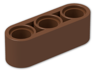 LEGO® Brick: Technic Beam 3 32523 | Color: Reddish Brown