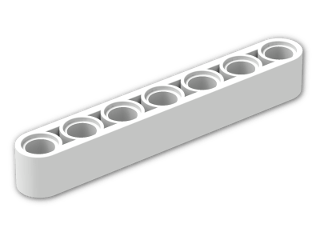 LEGO® Brick: Technic Beam 7 32524 | Color: White