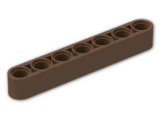 LEGO® Brick: Technic Beam 7 32524 | Color: Brown