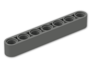 LEGO® Brick: Technic Beam 7 32524 | Color: Dark Grey