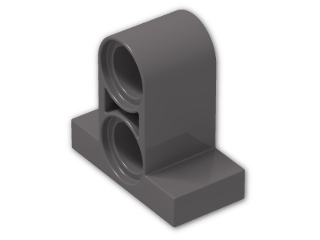 LEGO® Stein: Technic Tile 1 x 2 with Two Holes 32530 | Farbe: Dark Stone Grey