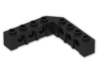 LEGO® Stein: Technic Brick 5 x 5 Corner with Holes 32555 | Farbe: Black