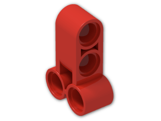 LEGO® Brick: Technic Cross Block 2 x 3 (Pin/Pin/Twin Pin) 32557 | Color: Bright Red