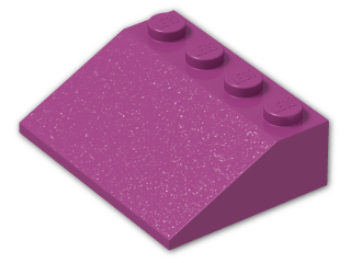 LEGO® Brick: Slope Brick 33 3 x 4 3297 | Color: Bright Reddish Violet