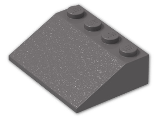 LEGO® Stein: Slope Brick 33 3 x 4 3297 | Farbe: Dark Stone Grey