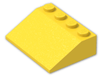 LEGO® Brick: Slope Brick 33 3 x 4 3297 | Color: Bright Yellow