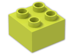 LEGO® Stein: Duplo Brick 2 x 2 3437 | Farbe: Medium Yellowish Green