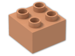 LEGO® Stein: Duplo Brick 2 x 2 3437 | Farbe: Nougat