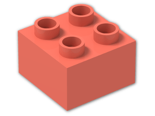 LEGO® Stein: Duplo Brick 2 x 2 3437 | Farbe: Brick Red