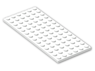 LEGO® Stein: Plate 6 x 14 3456 | Farbe: White