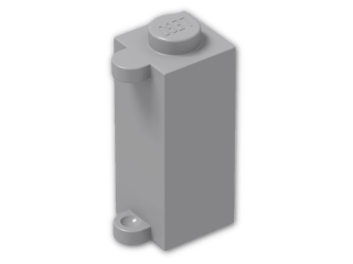 LEGO® Stein: Brick 1 x 1 x 2 with Shutter Holder 3581 | Farbe: Medium Stone Grey