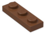 LEGO® Stein: Plate 1 x 3 3623 | Farbe: Reddish Brown