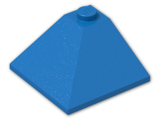 LEGO® Brick: Slope Brick 33 3 x 3 Double Convex 3675 | Color: Bright Blue