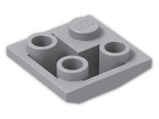 LEGO® Stein: Slope Brick 45 2 x 2 Inverted Double Convex 3676 | Farbe: Medium Stone Grey