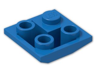 LEGO® Stein: Slope Brick 45 2 x 2 Inverted Double Convex 3676 | Farbe: Bright Blue