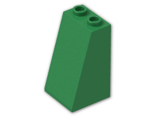 LEGO® Brick: Slope Brick 75 2 x 2 x 3 3684 | Color: Dark Green