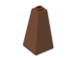 LEGO® Stein: Slope Brick 75 2 x 2 x 3 Double Convex 3685 | Farbe: Reddish Brown