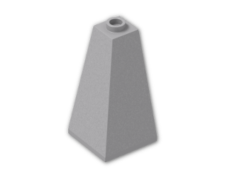 LEGO® Stein: Slope Brick 75 2 x 2 x 3 Double Convex 3685 | Farbe: Medium Stone Grey