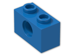 LEGO® Brick: Technic Brick 1 x 2 with Hole 3700 | Color: Bright Blue