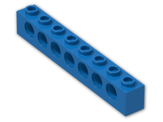 LEGO® Stein: Technic Brick 1 x 8 with Holes 3702 | Farbe: Bright Blue