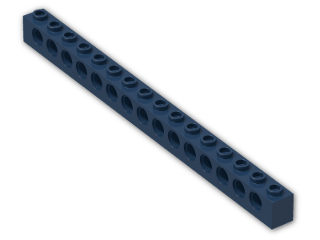 LEGO® Brick: Technic Brick 1 x 16 with Holes 3703 | Color: Earth Blue