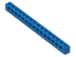 LEGO® Stein: Technic Brick 1 x 16 with Holes 3703 | Farbe: Bright Blue