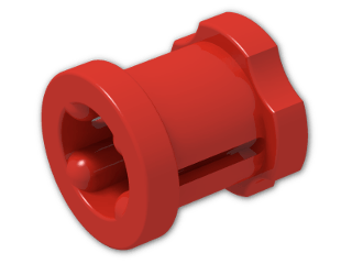 LEGO® Brick: Technic Bush with Two Flanges 3713 | Color: Bright Red