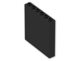 LEGO® Brick: Brick 1 x 6 x 5 3754 | Color: Black