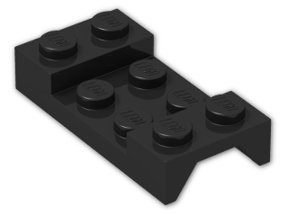 LEGO® Brick: Car Mudguard 2 x 4 3788 | Color: Black