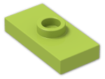 LEGO® Brick: Plate 1 x 2 with Groove with 1 Centre Stud 3794b | Color: Bright Yellowish Green