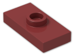 LEGO® Stein: Plate 1 x 2 with Groove with 1 Centre Stud 3794b | Farbe: New Dark Red